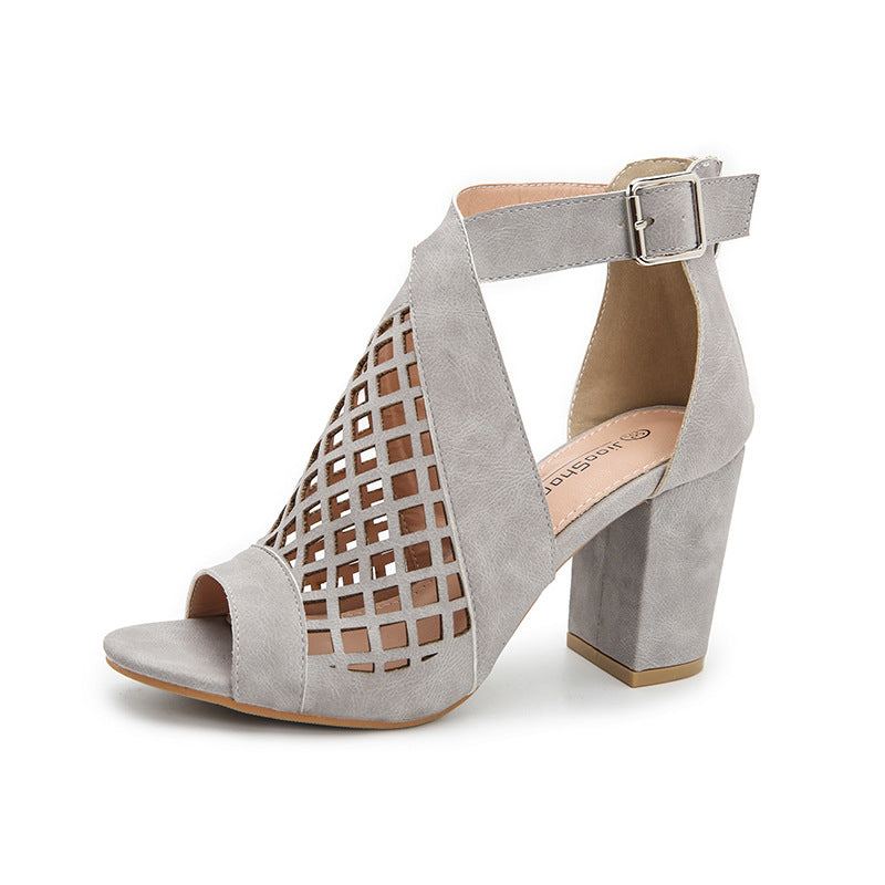 Open Toe Hollow Wedge Sandals