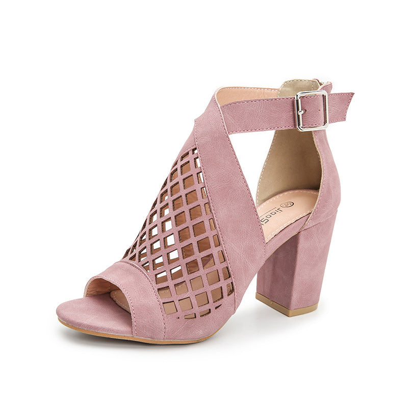 Open Toe Hollow Wedge Sandals