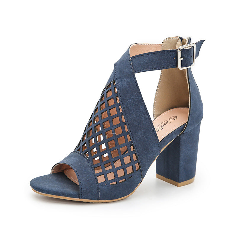 Open Toe Hollow Wedge Sandals