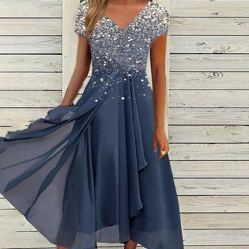 Elegant Printed Dress
