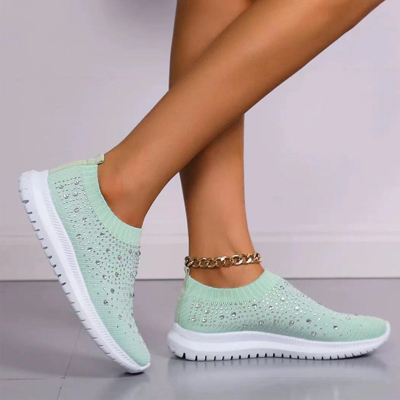 Diamond-studded Sneakers