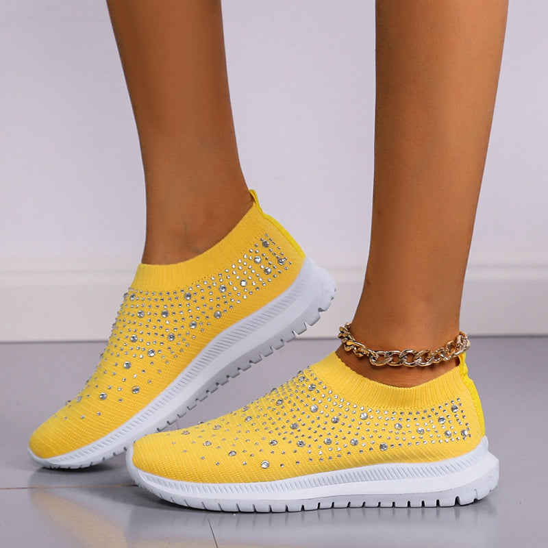 Diamond-studded Sneakers