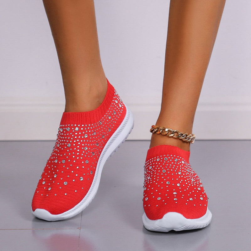 Diamond-studded Sneakers