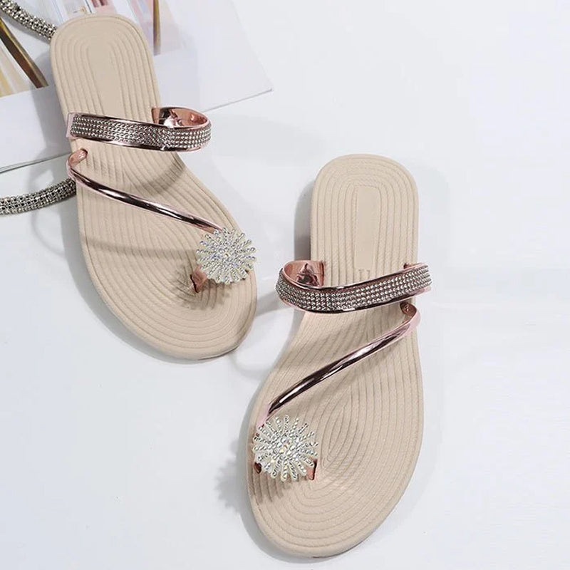 Summer Shiny Rhinestone Sandals