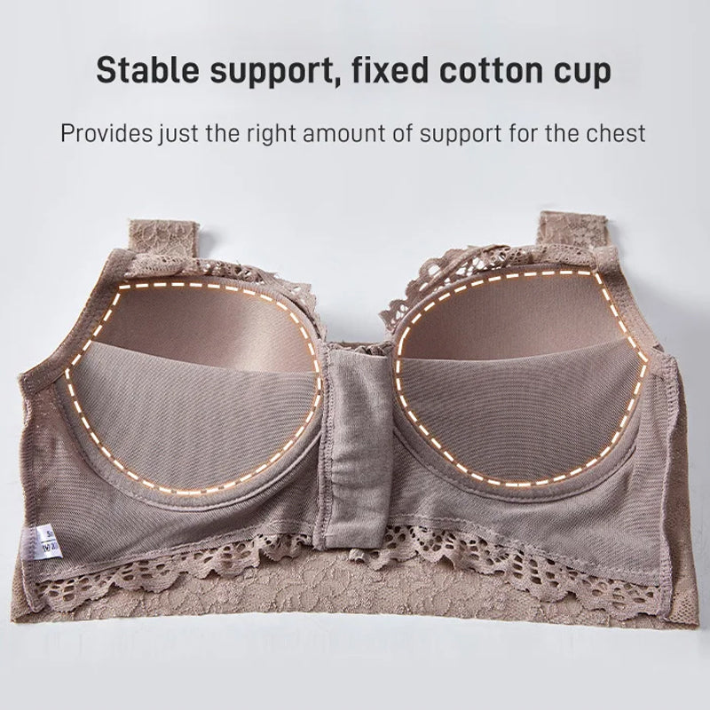 Front Zipper Sexy Lace Bra