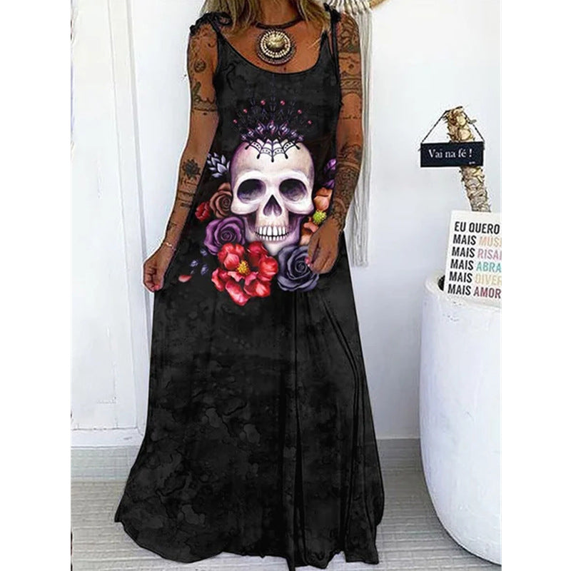 Punk Skull Loose Dress