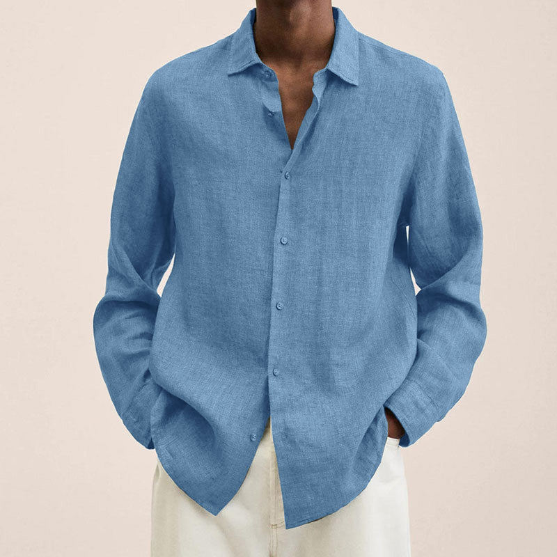 Men's Linen Regular-Fit Shirt