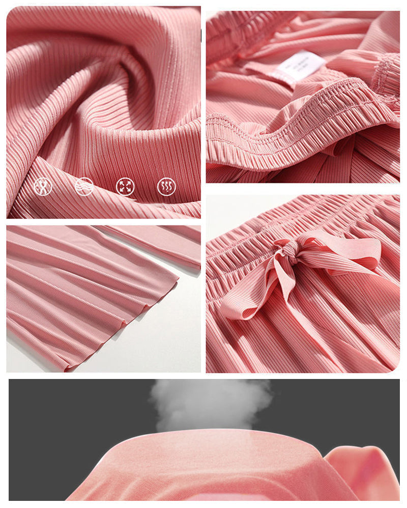 Ice Silk Pajama Two-piece Set