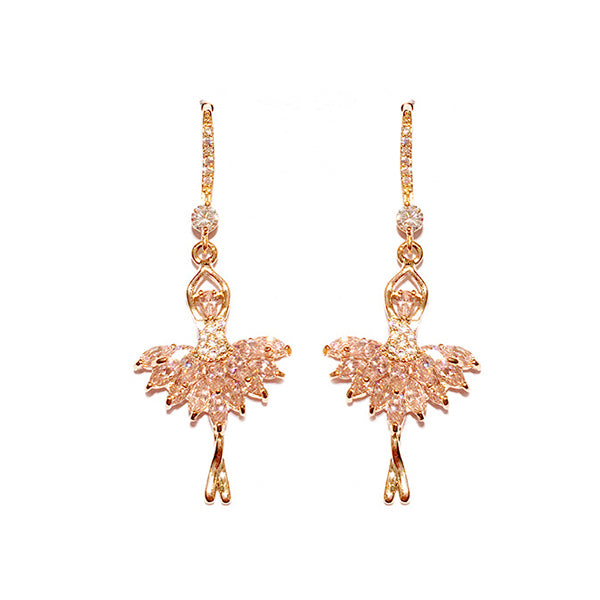 Elegant Ballet Girl Earrings