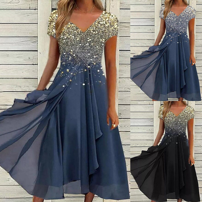 Elegant Printed Dress