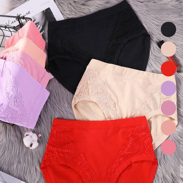 Plus Size High Waist Leakproof Cotton Panties