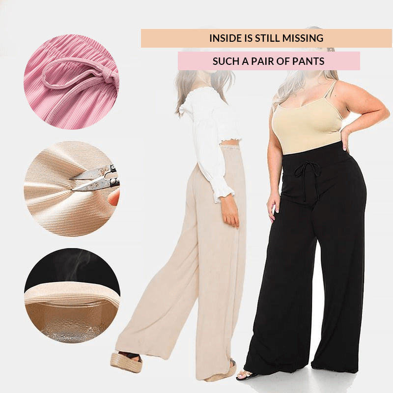 Ice Silk Wide Leg Women's Pants