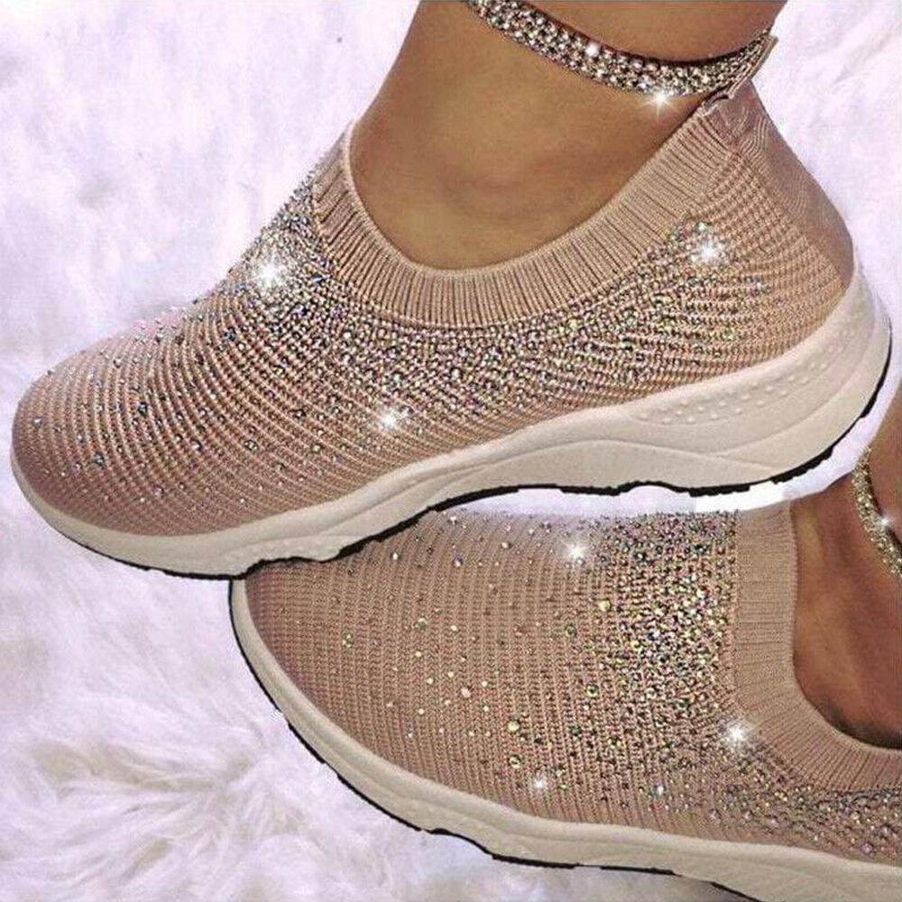 Diamond-studded Sneakers