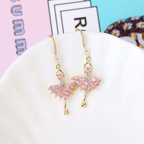 Elegant Ballet Girl Earrings