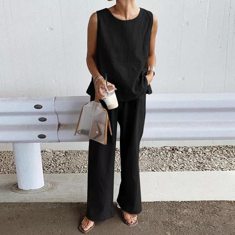 New Temperament Sleeveless Suit