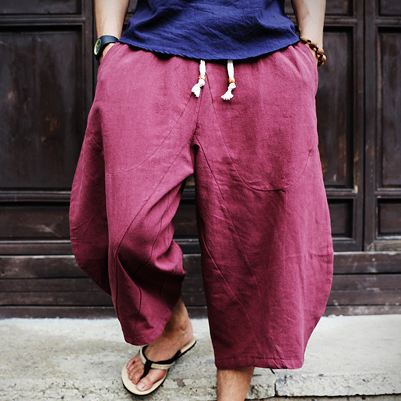 Men's Loose Linen Casual Pants