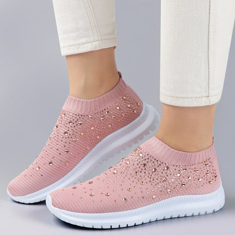 Diamond-studded Sneakers