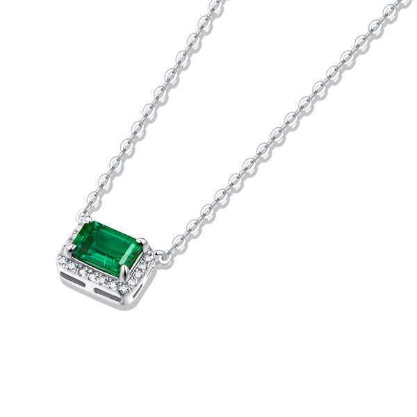 clavicle chain, spring, emerald