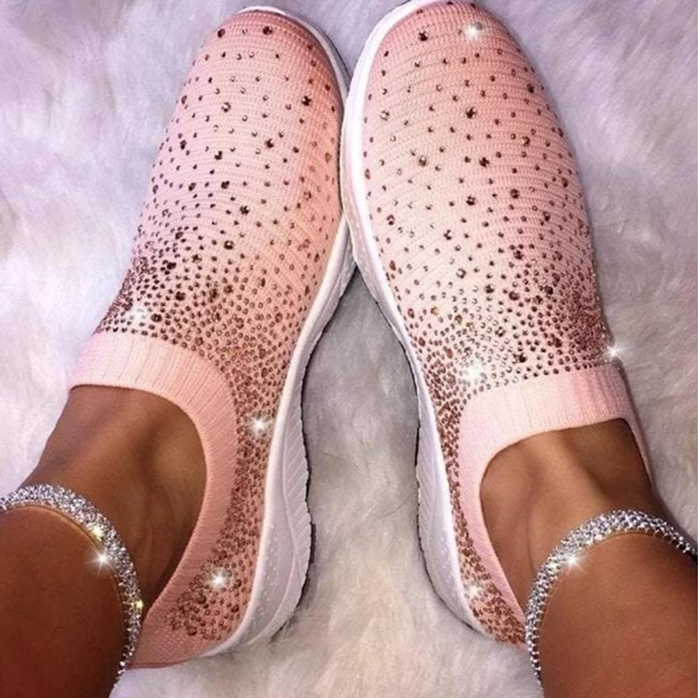 Diamond-studded Sneakers
