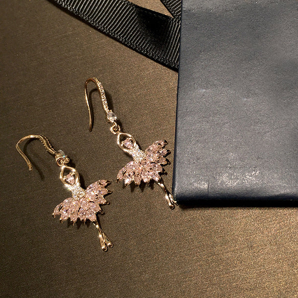 Elegant Ballet Girl Earrings