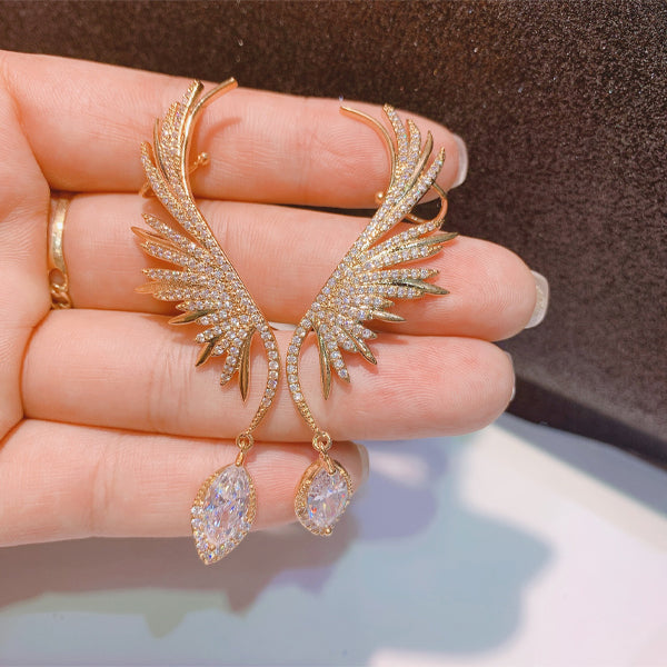 Angel's Wings Climber Earrings