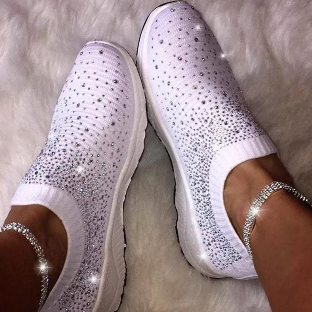 Diamond-studded Sneakers