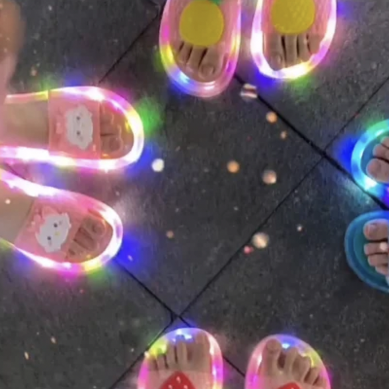 LED Happy Slippers For Children