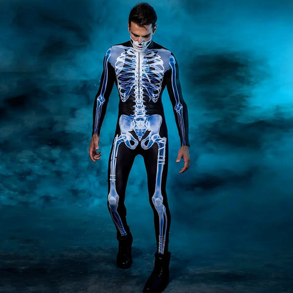 Halloween Men's Skull Bodysuit