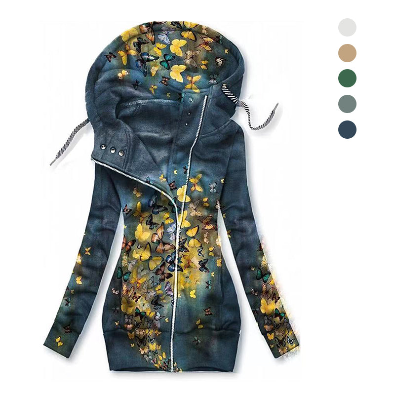 Woman's Print Hoodie Sweatshirt