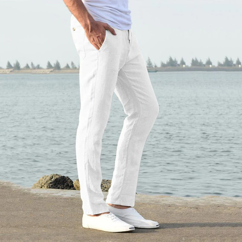 Men's Casual Cotton Linen Pants