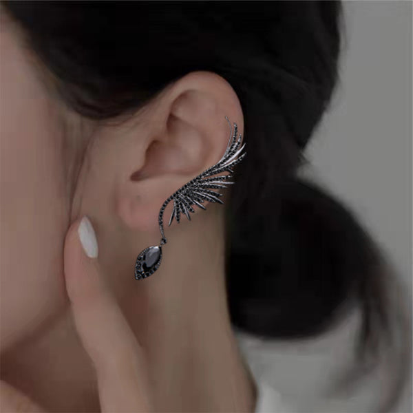 Angel's Wings Climber Earrings