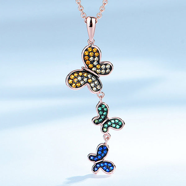 Colorful butterfly necklace,Fashion