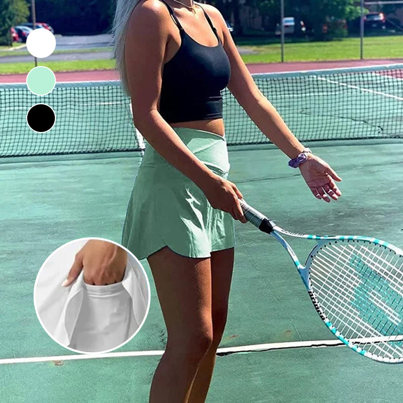 Fashion Women’s Quick-Dry Tennis Pant-Skirts with Pockets