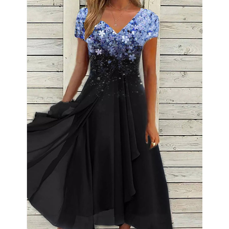 Elegant Printed Dress