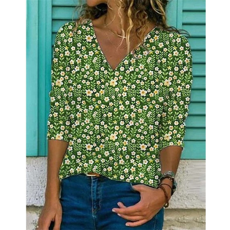 Women's Printed Long Sleeve T-Shirt