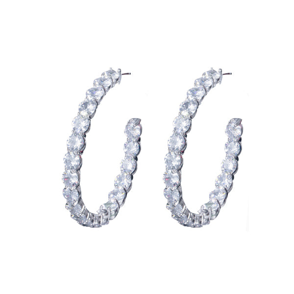 Withinhand Luxury Shiny Round Earrings