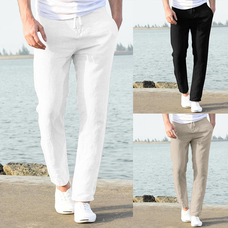 Men's Casual Cotton Linen Pants