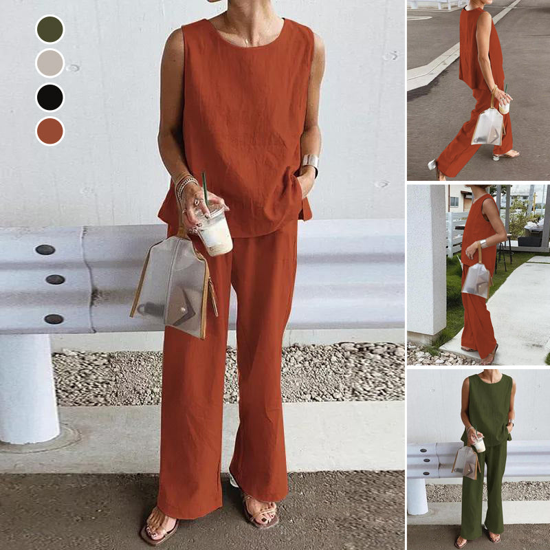 New Temperament Sleeveless Suit